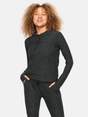 Outdoor Voices All Day Cloudfit Hoodie in Charcoal Gray